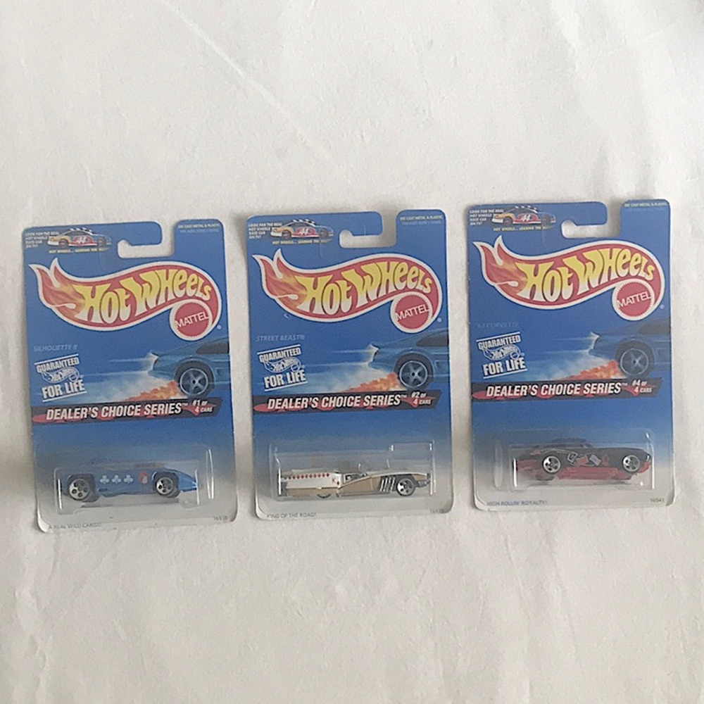 Mattel 1996 Hot Wheels Dealer's Choice Series Cars (Set of 3)